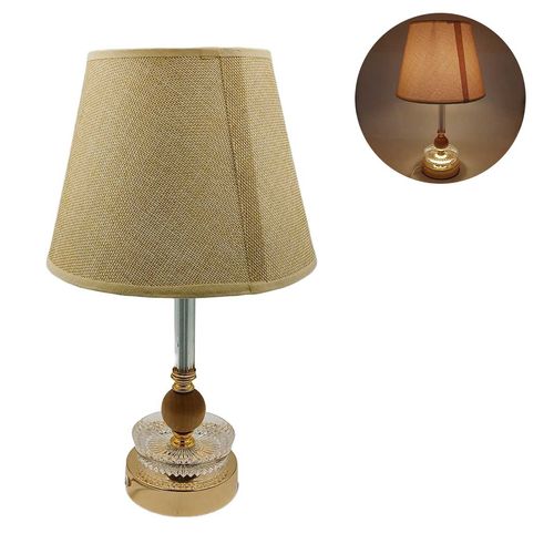 Abajur Decorativo Bivolt 37x21cm em PVC e Acrílico Imporiente