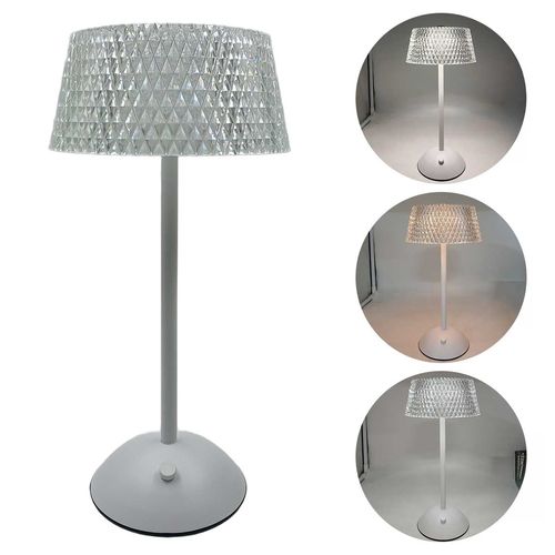 Luminária de Mesa LED 29x15x11cm em Ferro e PVC Imporiente