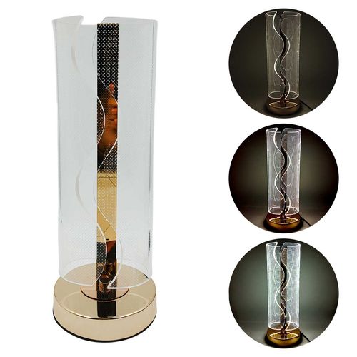 Luminária de Mesa Decorativa 34x12,8cm em Acrílico e Ferro Imporiente
