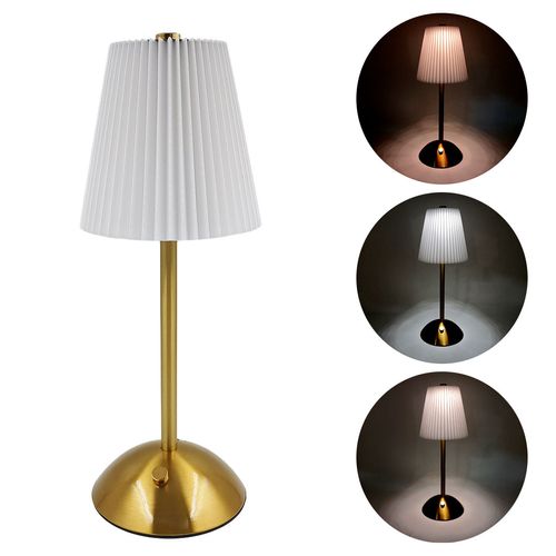Luminária de Mesa LED 29,5x11x11,5cm em Ferro e PVC Imporiente
