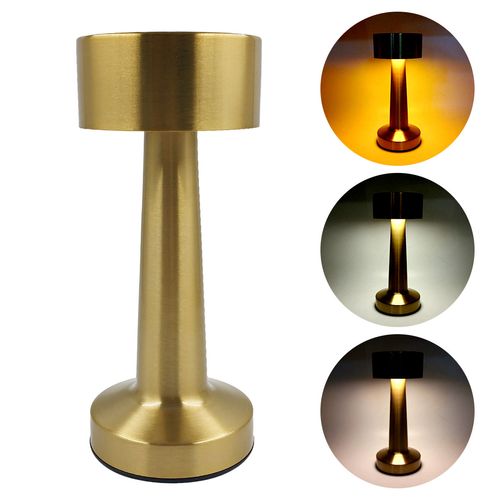 Luminária de Mesa LED 20x12x12cm em Ferro e PVC Imporiente