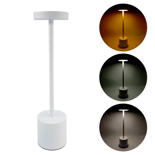 Luminária de Mesa LED 34,5x8x8cm em Ferro e PVC Imporiente