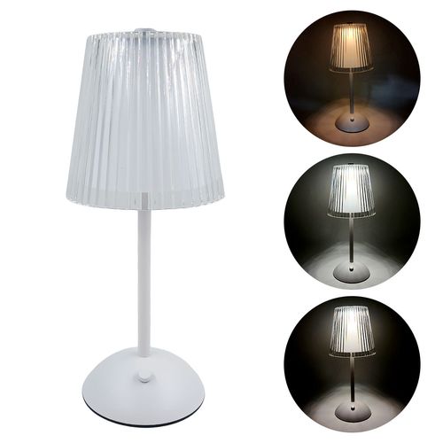 Luminária De Mesa Led 30x11x13cm em Ferro e Acrílico Imporiente