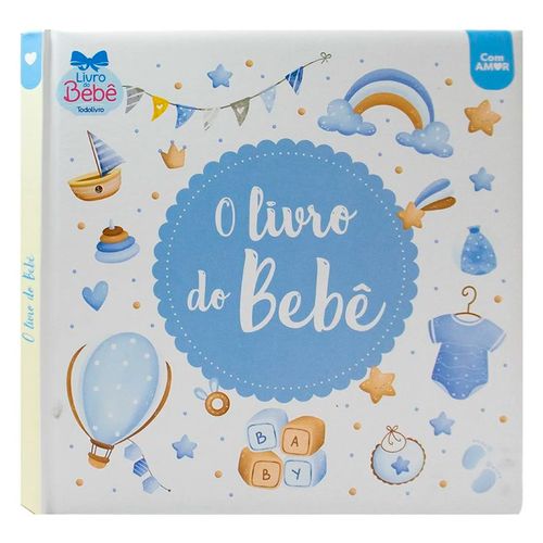 Livro do Bebê Meus Primeiro Meses 25x25cm em Papel Todo Livro