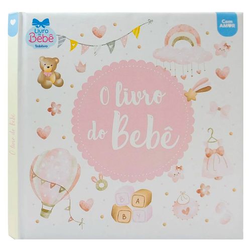 Livro do Bebê Meus Primeiro Meses 25x25cm em Papel Todo Livro