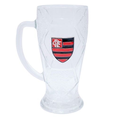Copo Flamengo 420ml em Vidro Mileno