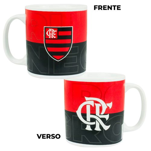 Caneca Flamengo 320ml em Porcelana Mileno