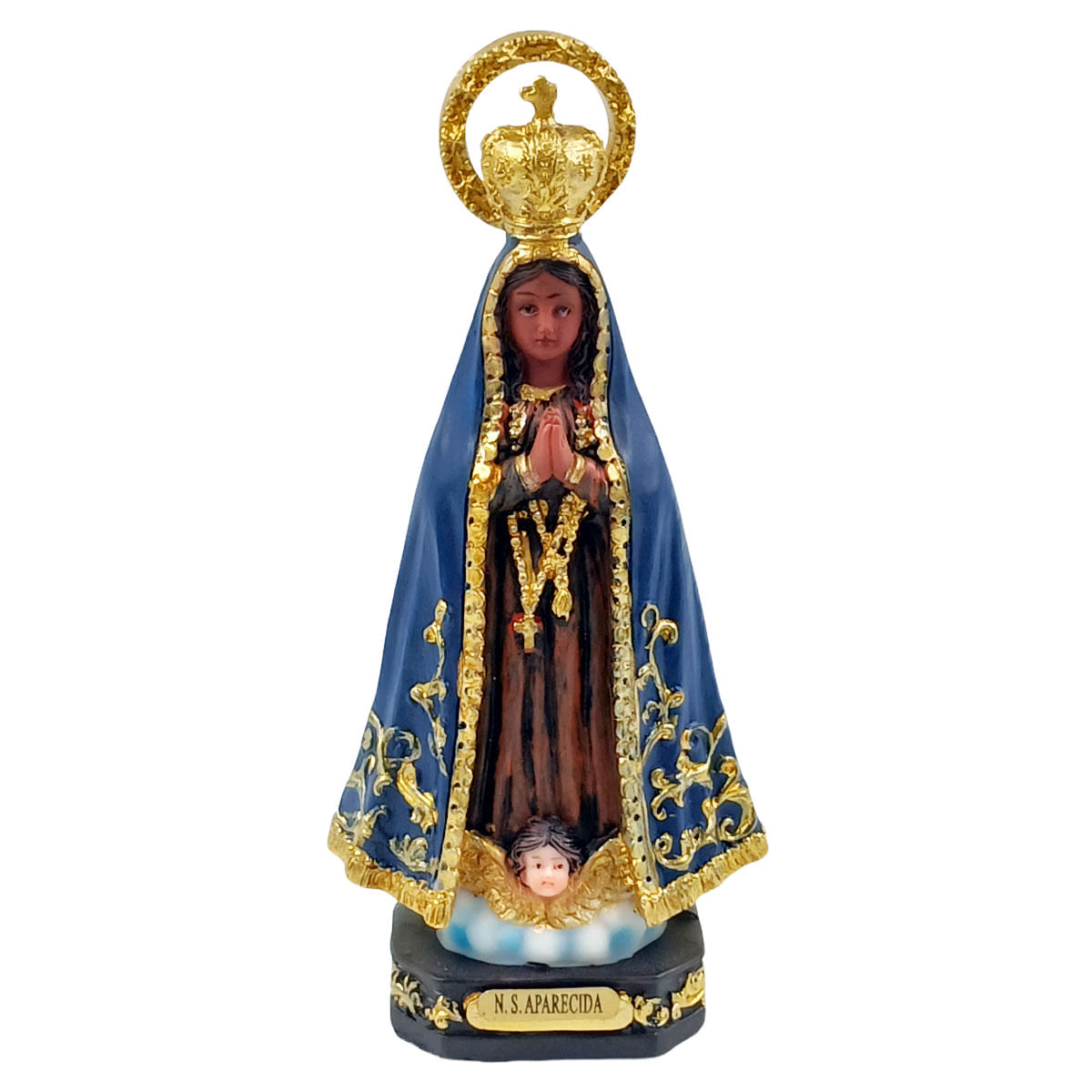 Nossa Senhora Aparecida 15cm em Resina Taimes