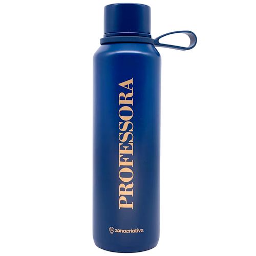 Garrafa Profissão Professora 600ml em Aço Inox Zona Criativa