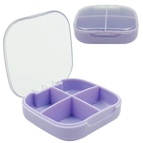 Porta Comprimido 7x7cm em Plástico Amigold