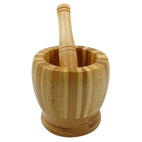 Pilão C/ Socador 9,5x10cm em Bambu Fu Xing