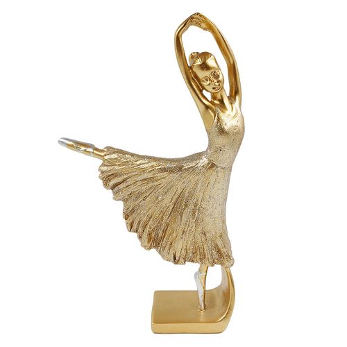 Bailarina Decorativa 24x14cm em Resina Youbai