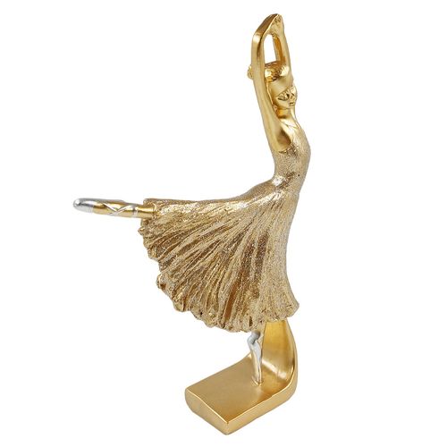Bailarina Decorativa 24x14cm em Resina Youbai