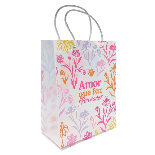 Sacola P/ Presente Amor 30x23x10cm em Plástico Dcarte