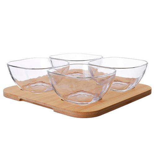 Jogo de Petisqueiras Monaco 4 Peças 280ml em Vidro Hauskraft