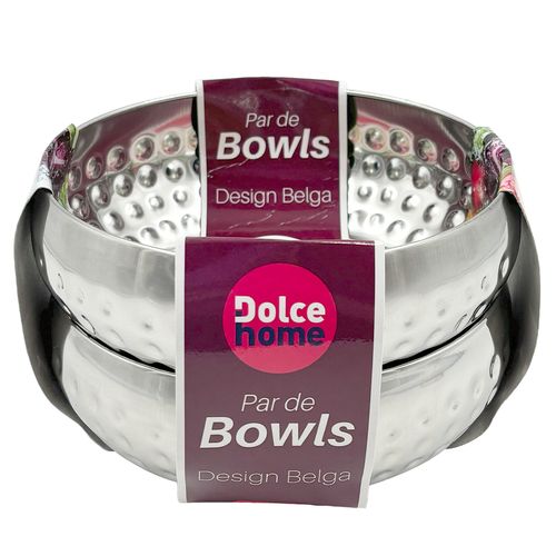 Jogo de Bowl Martelada 14x5cm em Ceramica Dolce Home