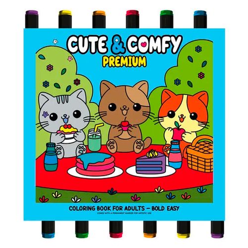 Livro de Colorir Cute & Comfy 24cm em Papel Editora Online