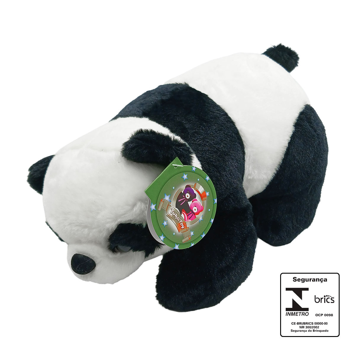 Urso Panda 28cm em Poliester Tuka Toys