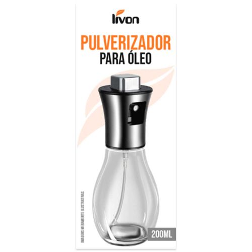 Spray Borrifador P/ Tempero 200ml Em Vidro Lívon