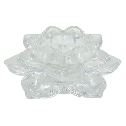 Porta Vela Decorativo13cm  em Vidro Freecom