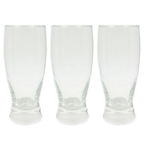 Jogo de Copo Tulipa 3 Peças 350ml em Vidro Flashgoods