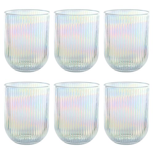 Jogo de Copo 6 Peças 260ml em Vidro Flashgoods