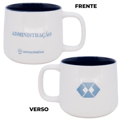 Caneca Profissão Administração 500ml em Ceramica Zona Criativa