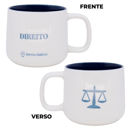 Caneca Profissão Direito 500ml em Ceramica Zona Criativa