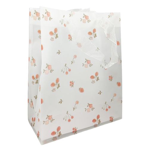 Sacola P/ Presente Floral 24x19x9cm em Plastico Moment