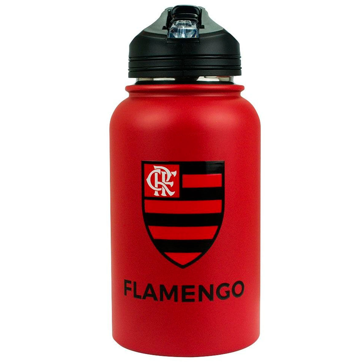 Garrafa Flamengo 900ml em Aço Inox Mileno