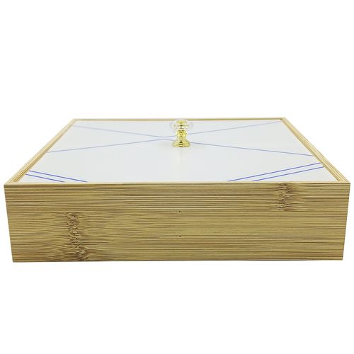 Caixa Multiuso C/ Tampa 20x20x5,7cm em MDF Casita