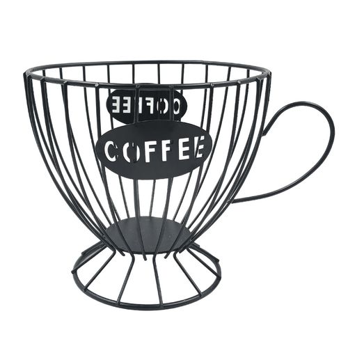 Porta Cápsula Coffee 15x15cm em Ferro Fu Xing