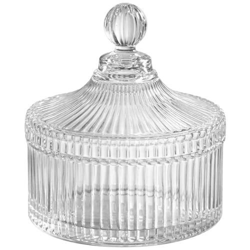 Potiche Decorativo 14,5x15cm em Vidro Fu Xing