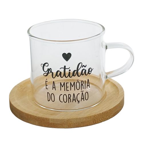 Caneca Frases 100ml em Vidro Fu Xing