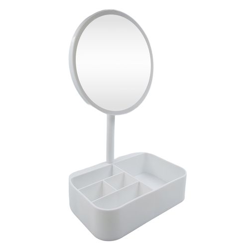 Espelho de Mesa C/ LED 13x20x33cm em Plástico Fu Xing