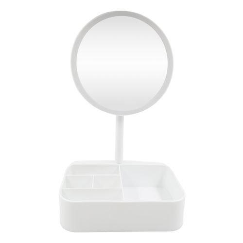 Espelho de Mesa C/ LED 13x20x33cm em Plástico Fu Xing