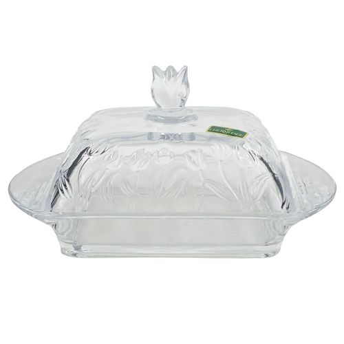 Mantegueira Tulipa C/ Tampa 17x10cm em Cristal Ecologico Fullfit