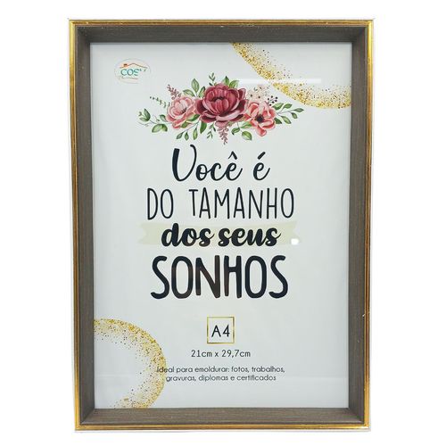 Quadro Certificado A4 21x29,7cm em Plástico Fu Xing