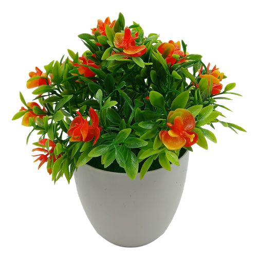 Vaso C/ Planta Artificial 17cm em Plástico Imporiente