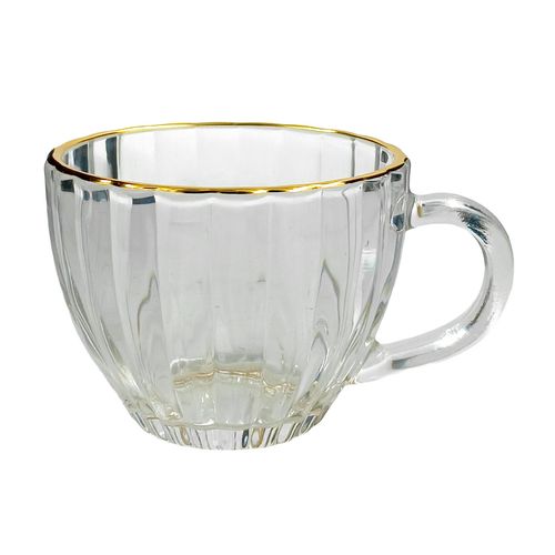Jogo de Xícaras Oxford 6 Peças 100ml em Vidro Kehome