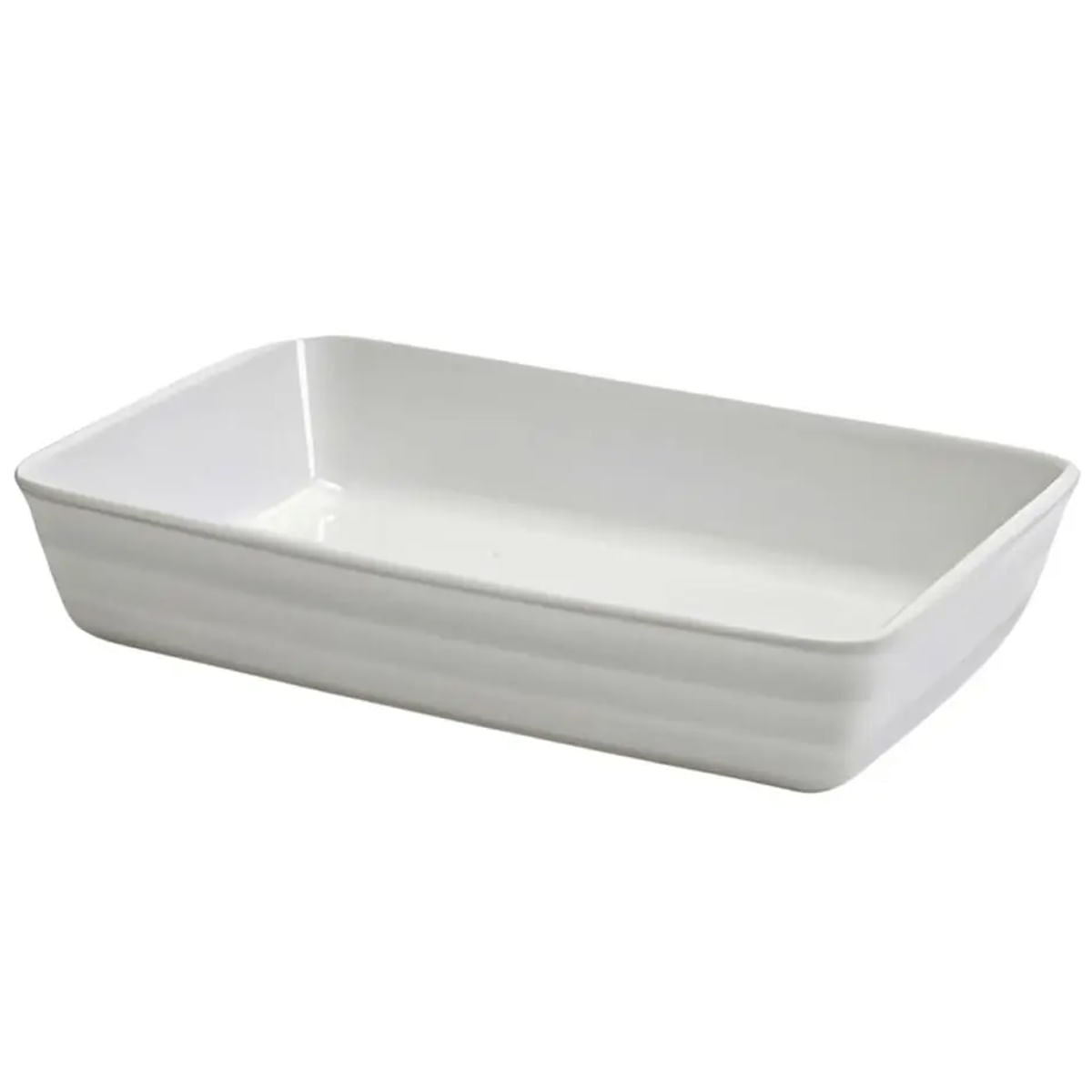 Travessa Retangular 29x19x5cm em Cerâmica Dolce Home