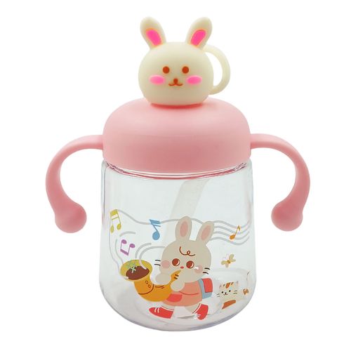 Garrafa Infantil C/ Canudo 350ml em Plástico Interponte