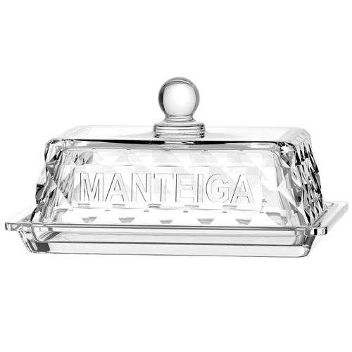 Manteigueira Memory 16cm em Vidro Hauskraft