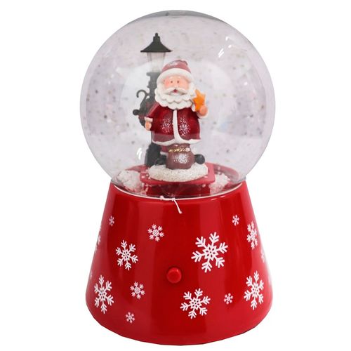 Globo de Neve Decorativo 17x11cm em Plastico Rio Master