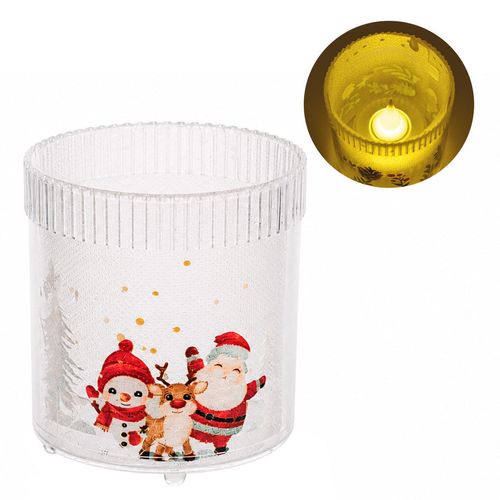 Vela Natalina Decorativa 6cm em Plastico Fartex