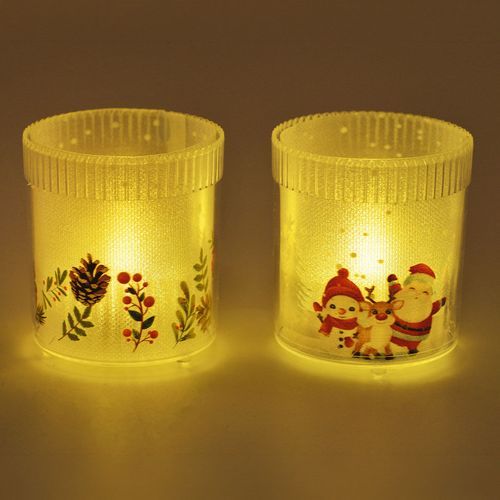 Vela Natalina Decorativa 6cm em Plastico Fartex