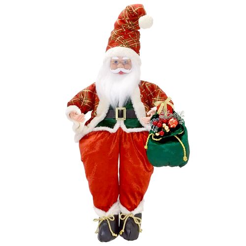 Papai Noel Musical Decorativo 81,5x27x32cm