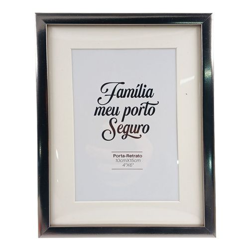 Porta Retrato Metalizado Decorativo 10x15cm Plástico Dcarte