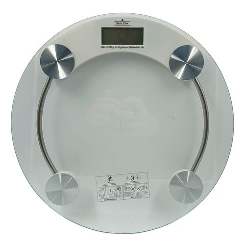 Balança Digital Corporal 180kg em Vidro Bela Flor