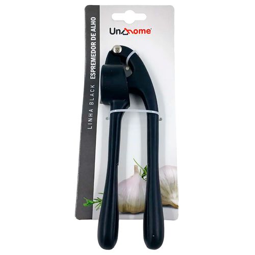 Espremedor de Alho Black 17cm em Metal Unihome